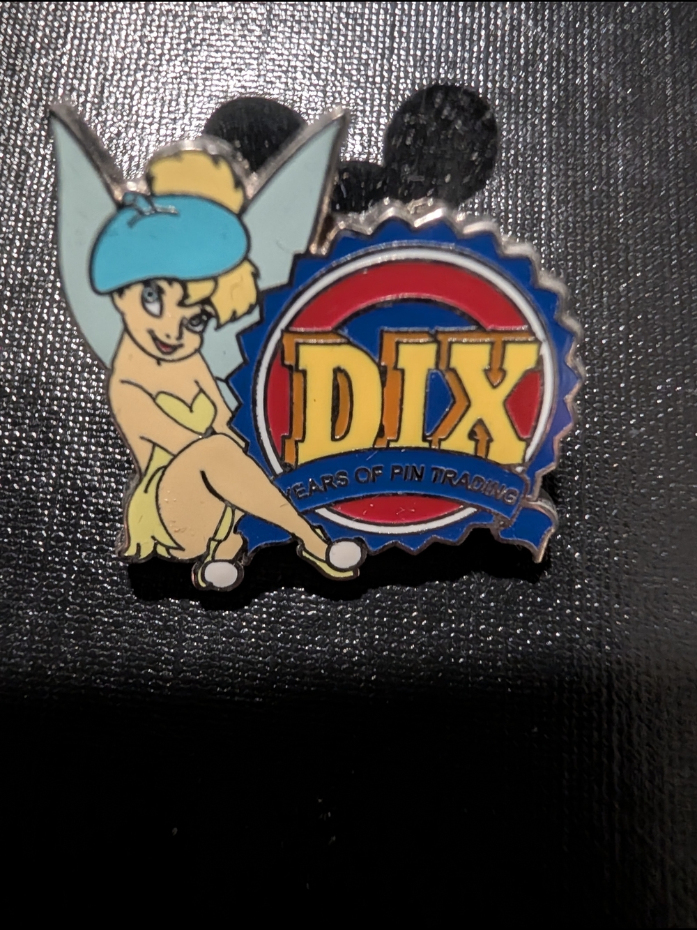 Tinker Bell DIX Enamel Pin — Yellow, Blue, Red
